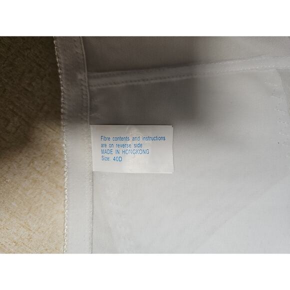 Chest Brace Support Bra 40D Wireless Full Coverage White Lace Front Hook Flaw - Picture 7 of 8